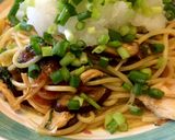 鶏ささみと梅と大葉のおろしポン酢パスタ♪作り方8写真