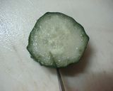 ☆型のきゅうりの飾り切り 作り方1写真