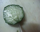 ☆型のきゅうりの飾り切り 作り方2写真