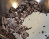 父の日ケーキ♢俺Loveチョコアーモンド作り方19写真