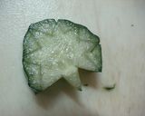 ☆型のきゅうりの飾り切り 作り方6写真