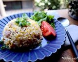 えびとレタスの炒飯作り方8写真