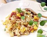 えびとレタスの炒飯作り方10写真