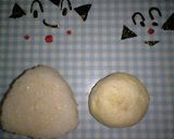★キャラ弁　おむすびまん＆こむすびまん★作り方1写真