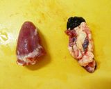 厚揚げと鶏レバーと白葱の生姜味噌煮込み作り方3写真