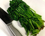 ほうれん草とおじゃこの和え物作り方1写真