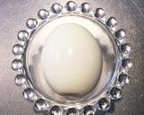 ポーチドエッグ風に使いたい、簡単ゆで卵作り方3写真