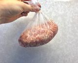 白菜とニラ入り鶏肉団子スープ作り方2写真
