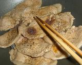 満腹✿豚肉とグリルネギの❀照り焼き✿丼作り方2写真