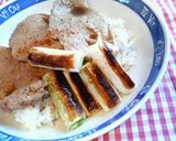 満腹✿豚肉とグリルネギの❀照り焼き✿丼作り方3写真