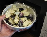 レンジで簡単♪ナスの甘味噌こな納豆和え作り方2写真