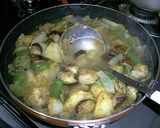 カレー粉でつくる！ピーマンとナスのカレー作り方4写真