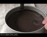 新月のようなチョコレートチーズケーキ作り方13写真