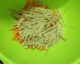 水菜のマヨポンサラダ作り方1写真