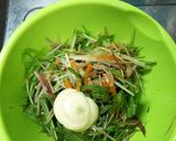 水菜のマヨポンサラダ作り方3写真