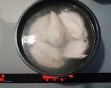 ★筋肉飯★鶏胸肉のユッケ風★作り方3写真