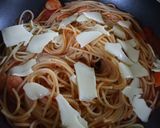 とろりチーズのトマトスパ作り方5写真