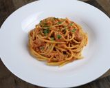 干し桜海老の濃厚トマトクリームパスタ作り方9写真