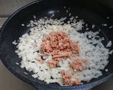 玉ねぎとシーチキンの味噌マヨパスタ作り方1写真