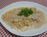 玉ねぎとシーチキンの味噌マヨパスタ作り方5写真