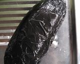 ダイソー黒ホイルの焼き芋作り方2写真
