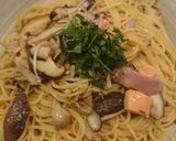 きのこパスタ☆サーモンとベーコン入り♪作り方8写真