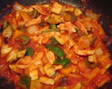 蒸し鶏のトマトソース煮作り方3写真