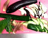 夏野菜とミョウガの味噌和え作り方1写真
