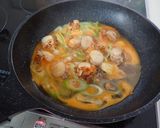 ホタテの卵丼作り方5写真