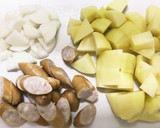 じゃがいもとウインナーのカレー粉炒め作り方1写真