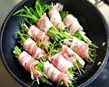 水菜の肉巻きサッパリ甘辛炒め作り方5写真