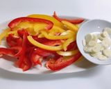 パプリカのにんにく炒め 塩こんぶ味♪作り方1写真