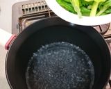 サバ缶とセロリ葉和え作り方1写真