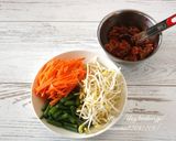 ビビンバ風・炊き込みご飯。作り方1写真