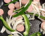 魚肉ソーセージ 焼きそば麺 でナポリタン作り方4写真