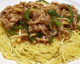 青椒肉絲風あん のパリパリかた焼き麺作り方19写真