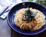 鮭とアスパラのガーリックバターパスタ作り方11写真