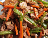 人参とピーマンと豚の炒め物/青椒肉絲風作り方6写真