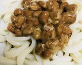 ショートカット●ぶっかけ風納豆うどん作り方2写真