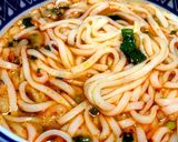 素うどんに食べるラー油イン作り方3写真