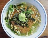 焼きおにぎりとわさびで出汁茶漬け作り方3写真