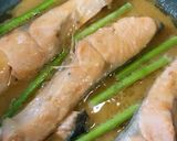 鮭の味噌だれ焼き　レモン風味で作り方6写真