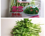 超簡単♪豆苗とハムの ごまおひたし作り方1写真