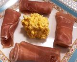 卵サラダと生ハムチーズのおつまみ作り方3写真
