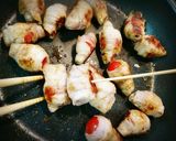 プチおかず♥️豚バラとミニトマトの串焼き作り方9写真