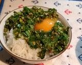 ニラ玉 TKG 卵かけご飯 【男飯】作り方1写真