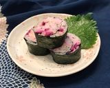 大葉としば漬けの巻き寿司作り方10写真