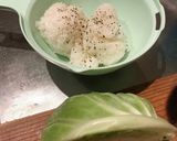 簡単男飯お好み焼きライスのおうちごはん作り方1写真