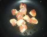 鶏肉と玉ねぎ、ピーマン、しめじ玉子のせ作り方2写真
