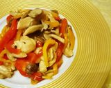 しめじ＆鶏肉&パプリカの炒め物作り方4写真
